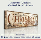 Family Welcome To Christmas Sign