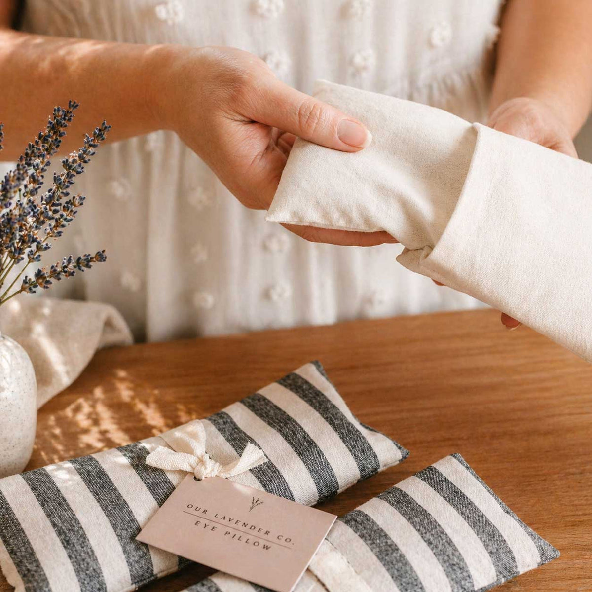 Lavender Eye Pillow Heating & Cooling Pad | Fabric Varies | Our Lavender Co