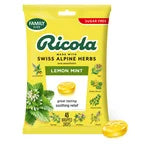 Ricola Sugar-Free Lemon Mint Cough Drops, 45 ct (Case of 6)