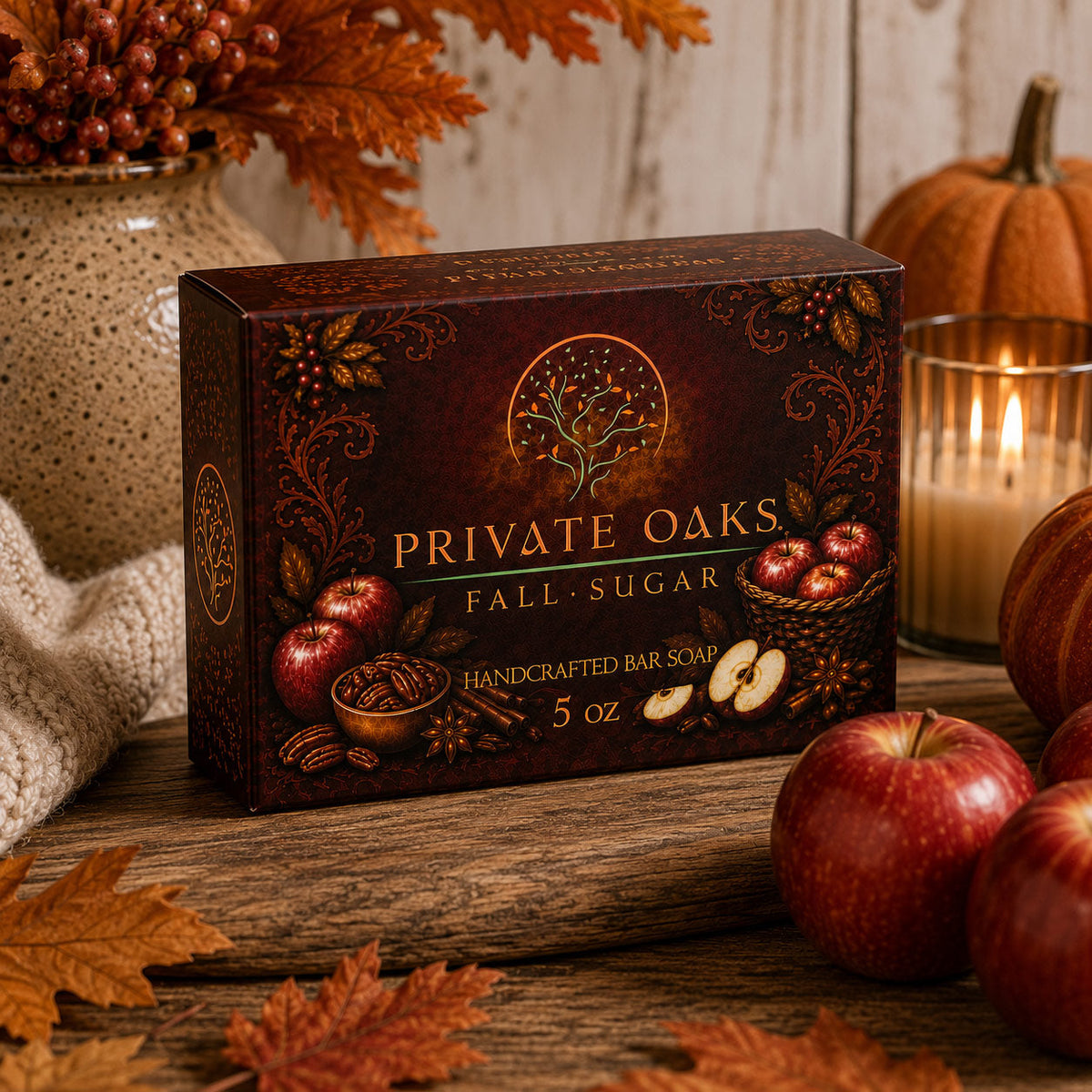 Fall Sugar Bar Soap | 5 oz | Private Oaks Soap Co.