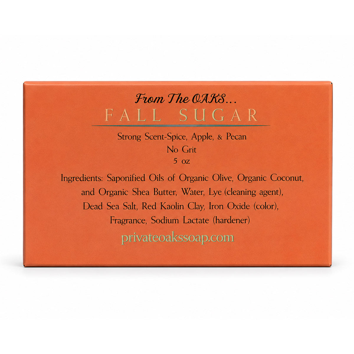 Fall Sugar Bar Soap | 5 oz | Private Oaks Soap Co.