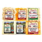 Cheese 6 Piece Sampler | Smokin' Joe's, Buffalo, Farmhouse Ale, BLVD Unfiltered Wheat, Bacon, Jalapeno | Jisa's Farmstead Cheese