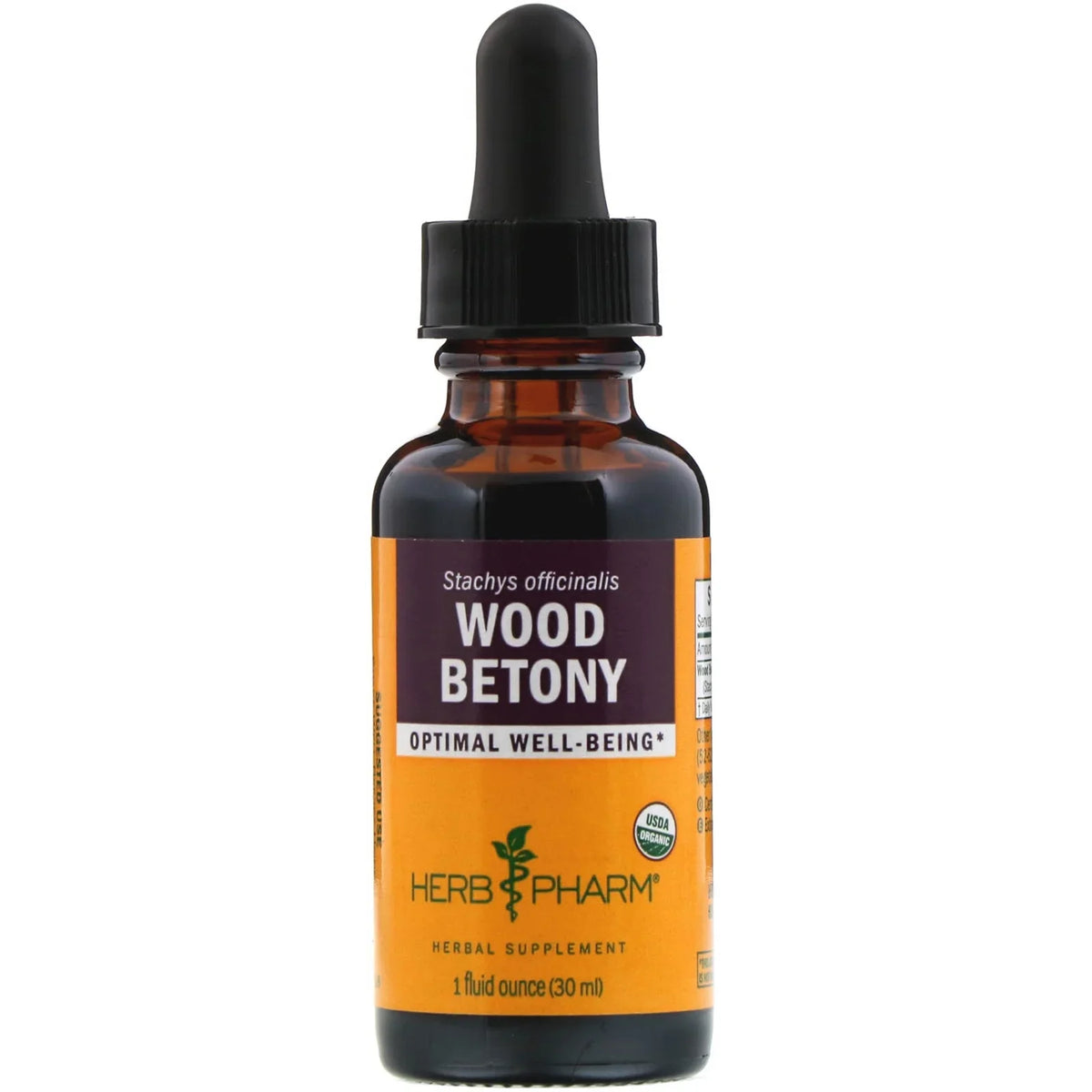Herb Pharm Organic Wood Betony, 1 oz