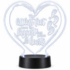 Inspirational LED Lighted Plaque | The Littlest Feet Leave the Biggest Footprints on Our Hearts | Glowing Creation