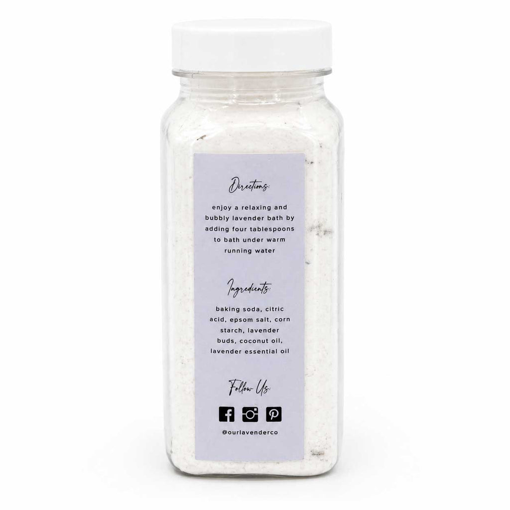 Lavender Bath Fizz | 8 oz | Our Lavender Co