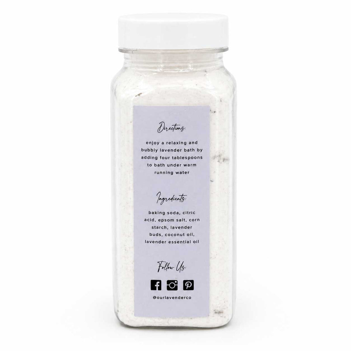 Lavender Bath Fizz | 8 oz | Our Lavender Co