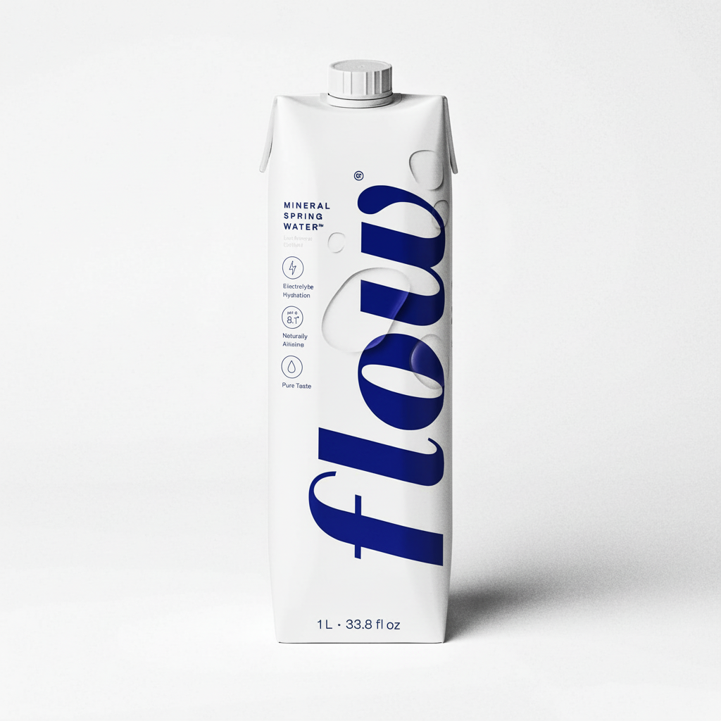"Flow Alkaline Spring Water - 1L, Case of 6"