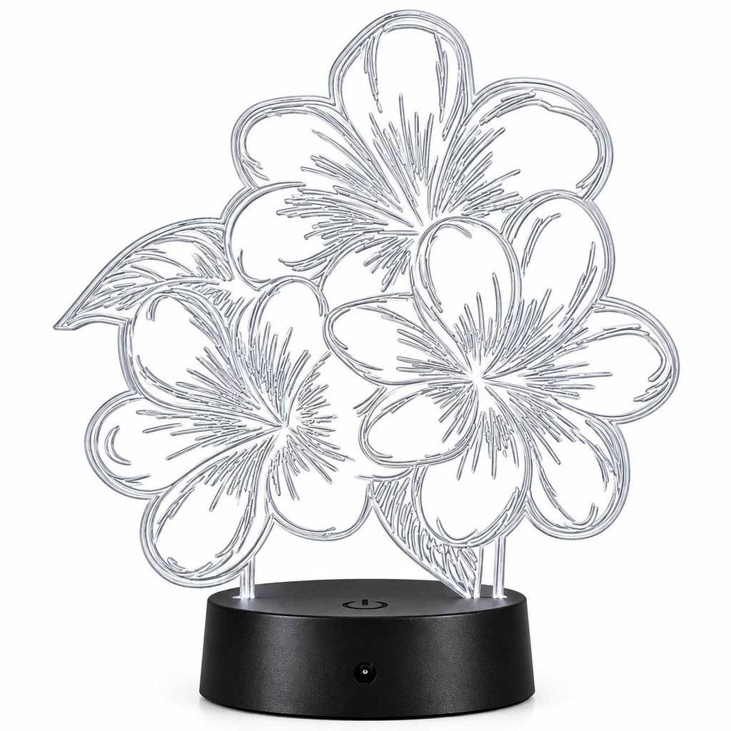 Flower LED Lighted Plaque | Glowing Creation