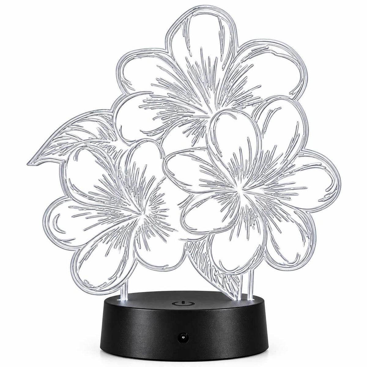 Flower LED Lighted Plaque | Glowing Creation