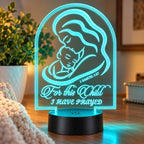 Inspirational LED Lighted Plaque | For This Child I Have Prayed | Glowing Creation