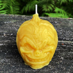 Frankenstein Pumpkin Beeswax Candle
