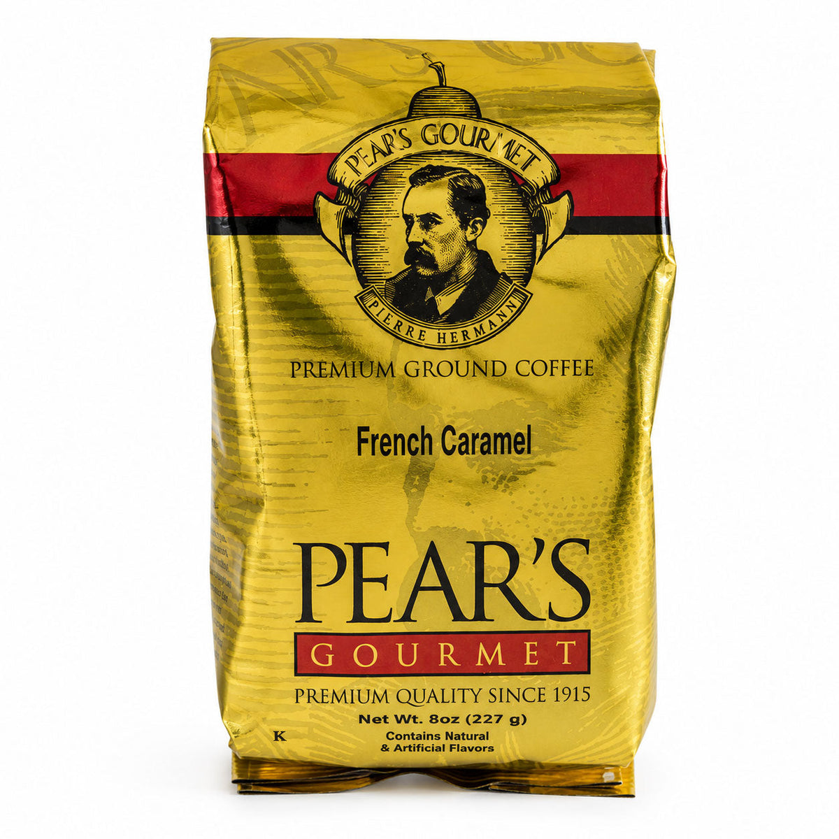 Pear's French Caramel Roast Ground Coffee | 8 oz | Brenmar