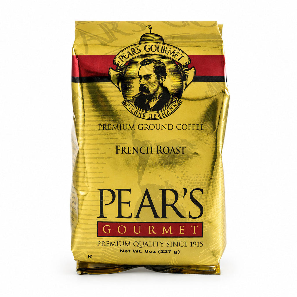 Pear's French Roast Ground Coffee | Pack of 2 | 8 oz | Brenmar