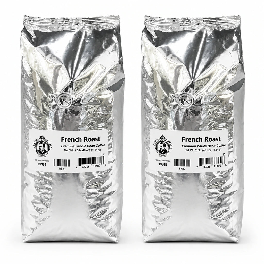 Pear's French Roast Whole Bean Coffee | Pack of 2 | 2.5 lb | Brenmar