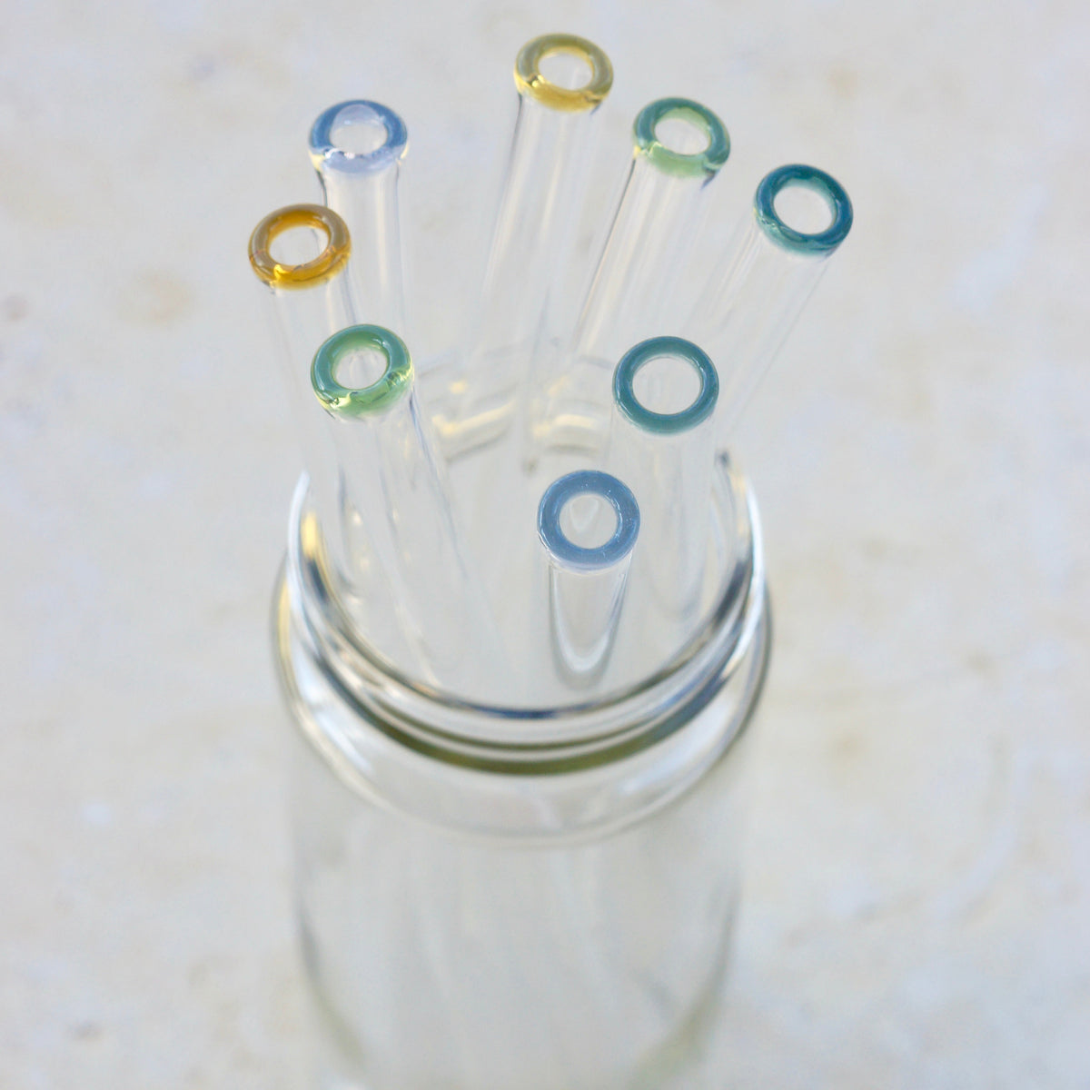 Juice and Smoothie Glass Straw Set