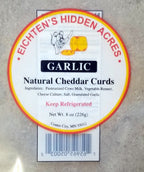 Garlic Flavored Cheddar Cheese Curds 8 oz