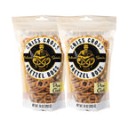 Parmesan Garlic Flavored Pretzels | Pack of 2 | 10 oz | Criss Cross Pretzel Boss