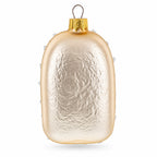 Vintage Gold Lace Clock Glass Christmas Ornament