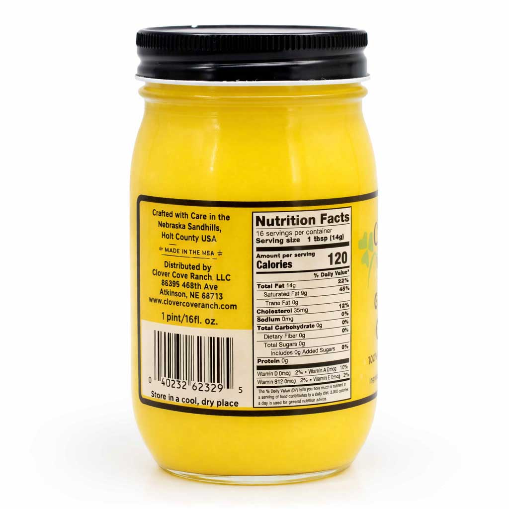 Grassfed Ghee | Pack of 3 | 16 oz | Clover Cove Ranch