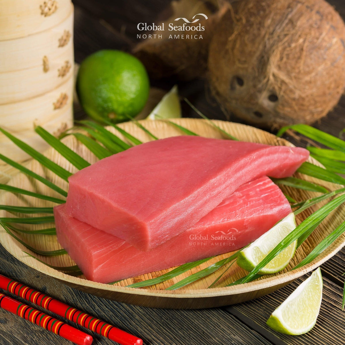 Frozen Yellowfin Tuna Saku Blocks — 5 or 10 lb