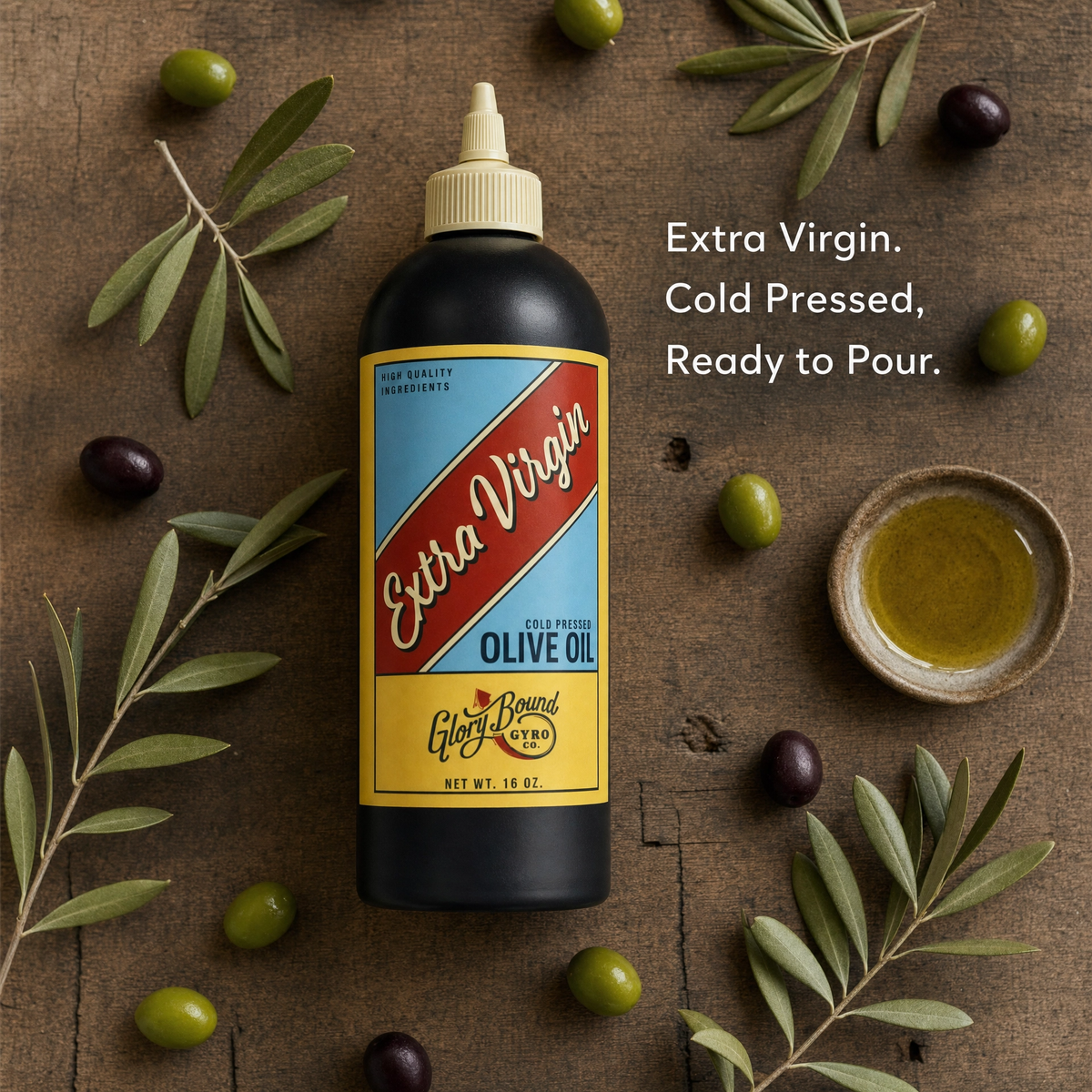 Glory Bound Complete Trio — All 3 Olive Oils, 16 oz each