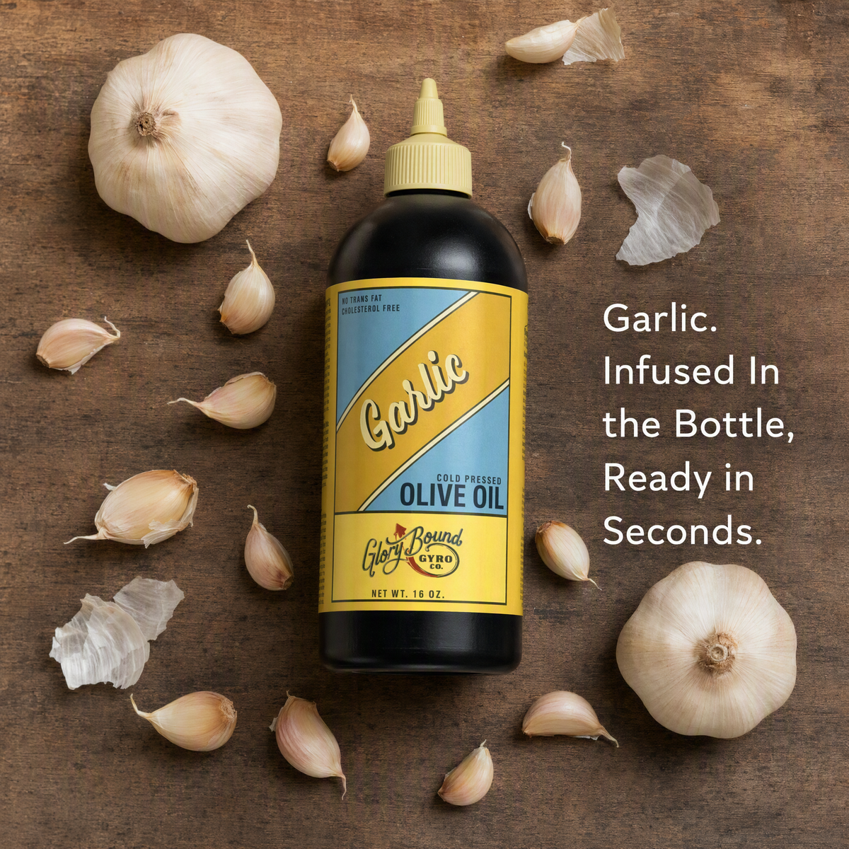 Glory Bound Garlic Infused Olive Oil, 16 oz