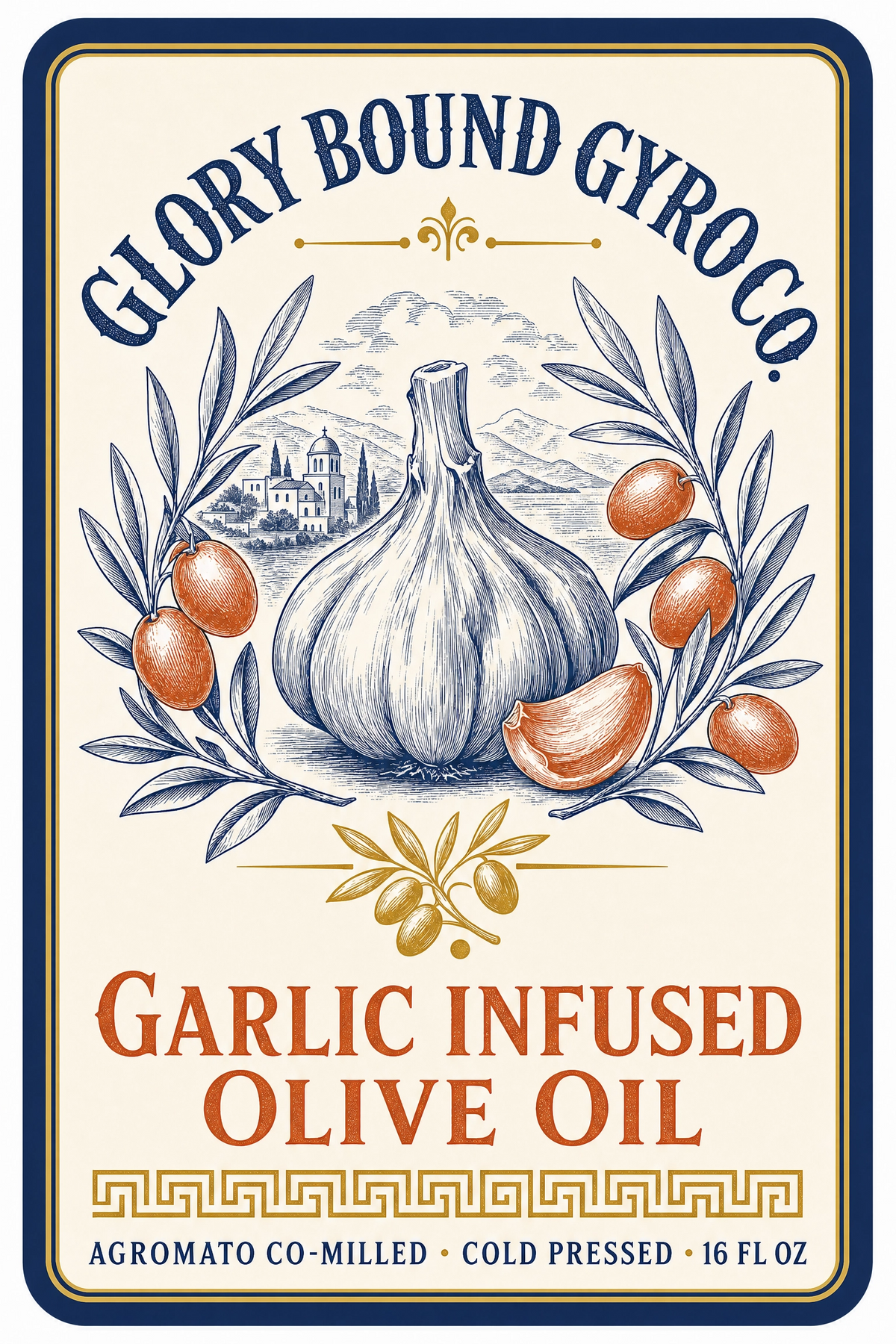 Glory Bound Garlic Infused Olive Oil, 16 oz