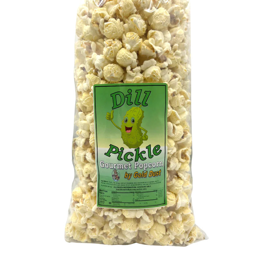 Dill Pickle Popcorn | 8 oz | Non-GMO | Gold Dust Kettle Corn