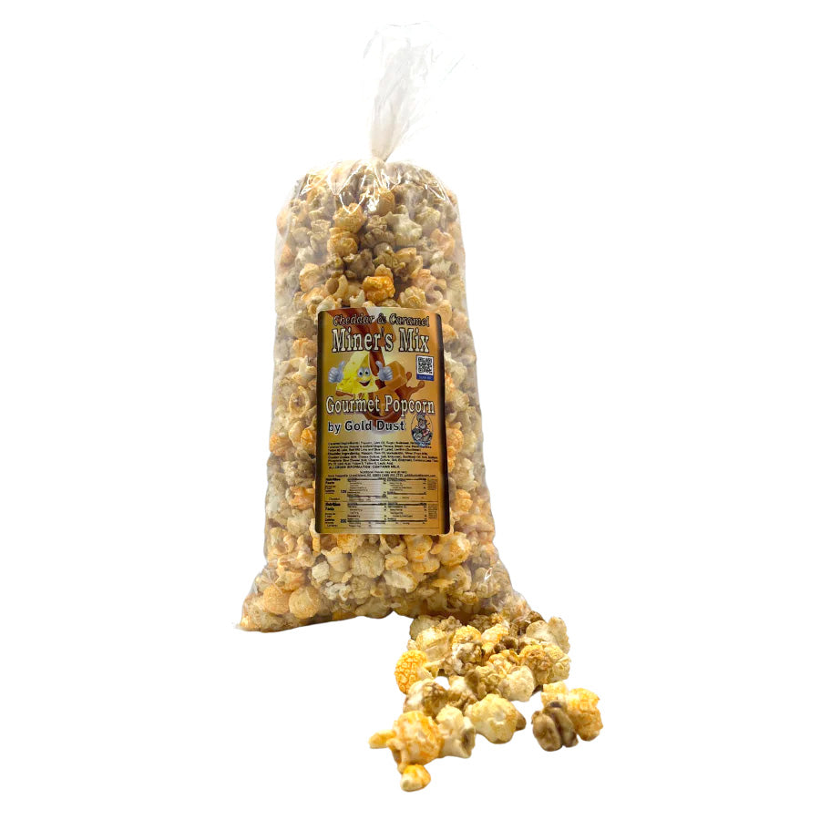 Miner's Mix Caramel & Cheese Popcorn Mix | 7 oz | Non-GMO | Gold Dust Kettle Corn