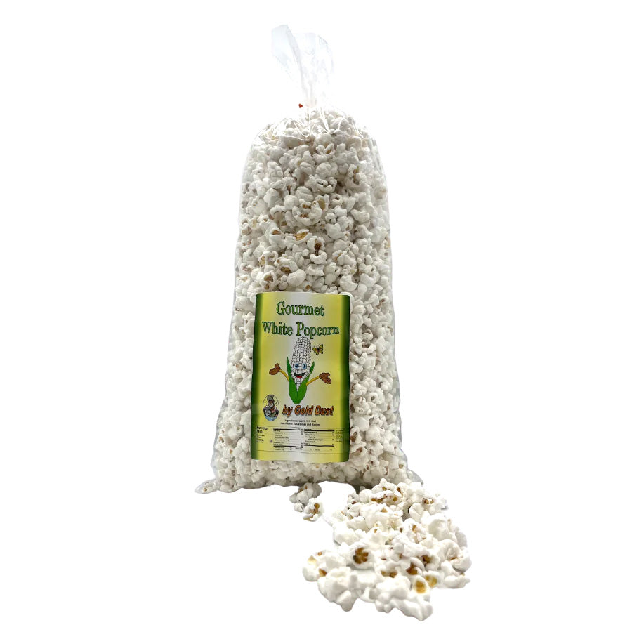 White Butterfly Popped Popcorn | Pack of 4 | 7 oz | Non-GMO | Shipping Included | Gold Dust Kettle Corn
