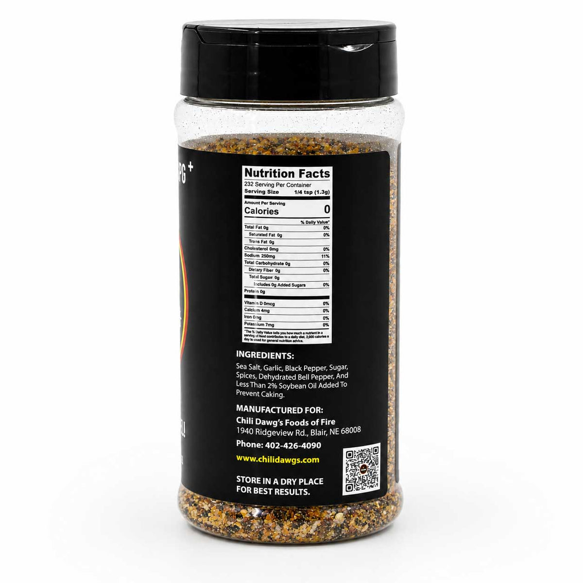 Prairie Gravel SPG+ Seasoning | 10.65 oz | Chili Dawg's Food of Fire