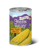 Green Valley Organics Whole Kernel Sweet Corn, 15 oz (Case of 12)