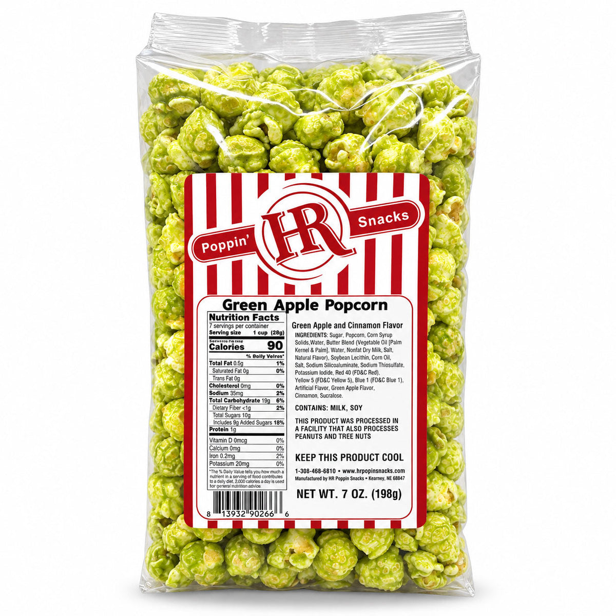 Green Apple Popcorn | 5 oz | HR Poppin' Snacks