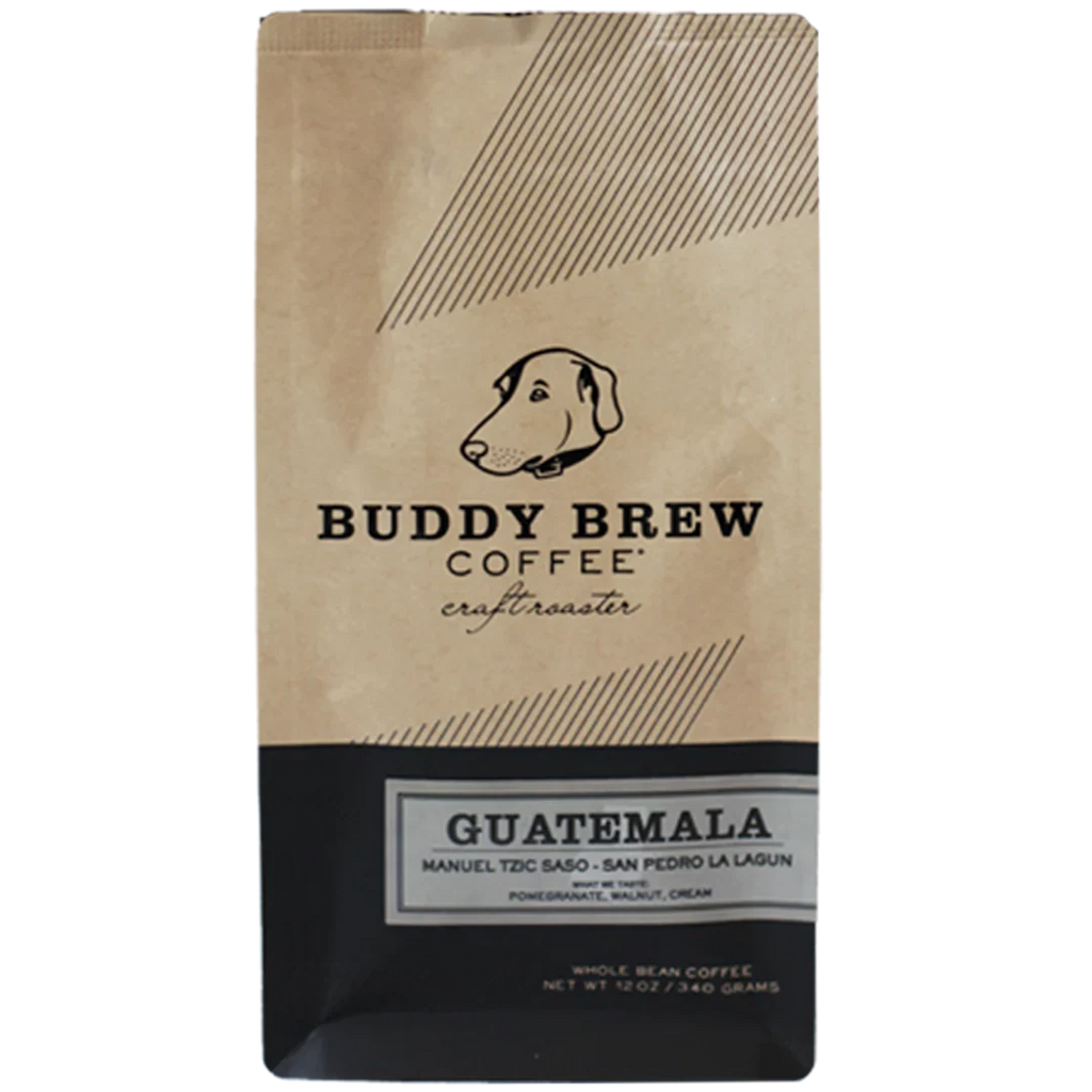 Buddy Brew Coffee Whole Bean Guatemala, 12 Oz (Case of 6)