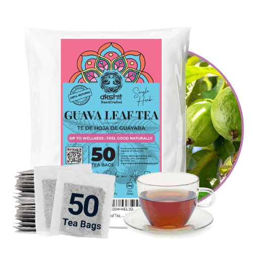 Guava Leaf Tea Bags – 50 Count | Caffeine-Free Herbal Tea