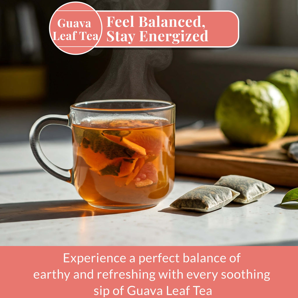 Guava Leaf Tea Bags – 50 Count | Caffeine-Free Herbal Tea