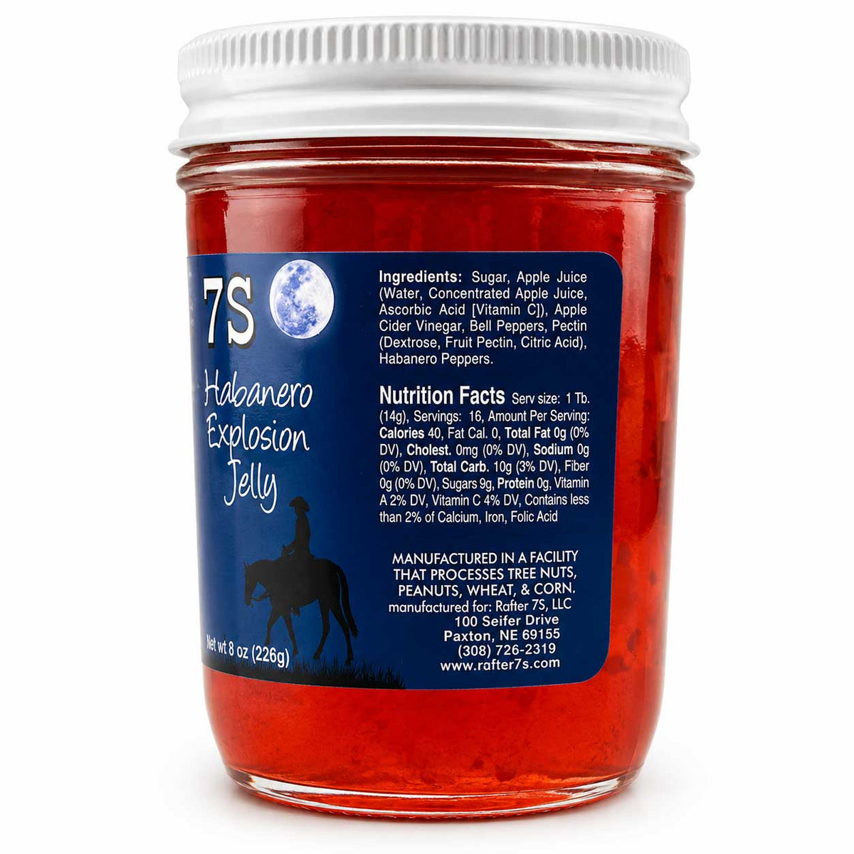 Habanero Explosion Jelly | Pack of 3 | 8 oz | Rafter 7S
