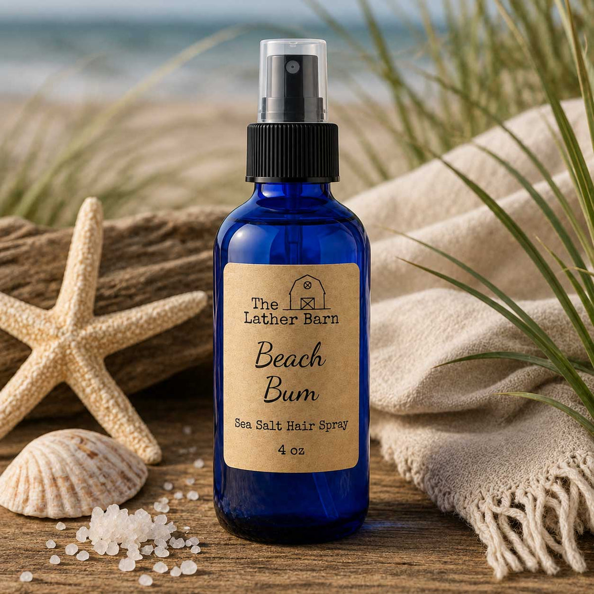 Natural Sea Salt Hair Spray | Beach Bum | The Lather Barn
