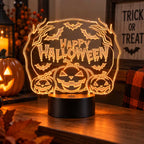 Happy Halloween LED Lighted Plaque | Glowing Creation
