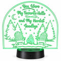 Inspirational LED Lighted Plaque | You Were My Favorite Hello and My Hardest Goodbye | Glowing Creation