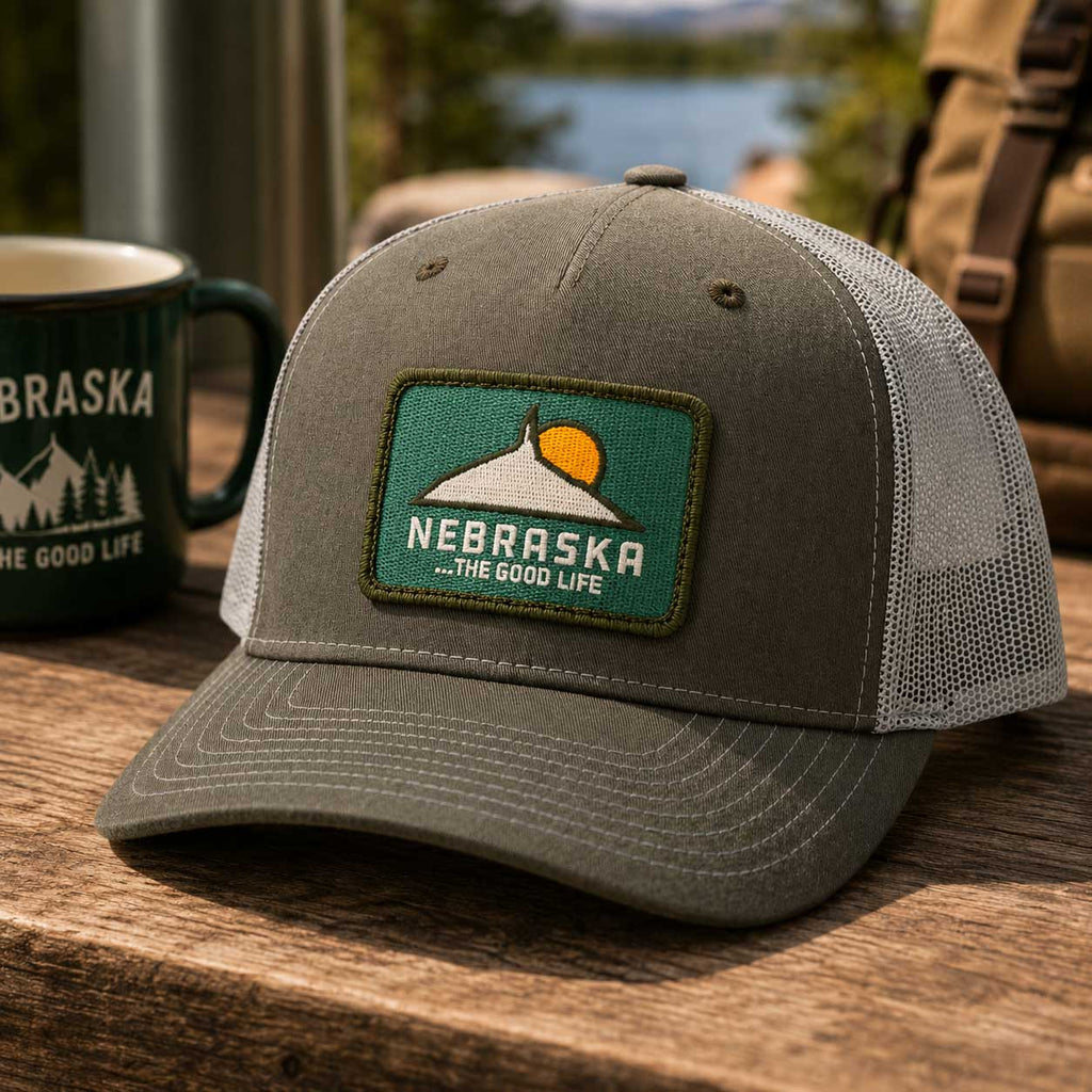 Good Life Trucker Hat | Chimney Rock | One Size Fits Most | Nebraska State Historical Society