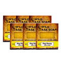 Tallow Bar Soap | Hay Honey Scent | Pack of 6 | 4.5 oz | Palm Oil & Paraben Free | Wild Ass Soap Co