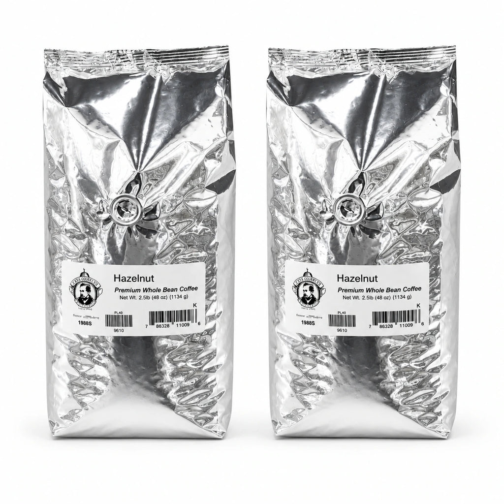 Pear's Hazelnut Whole Bean Coffee | Pack of 2 | 2.5 lb | Brenmar