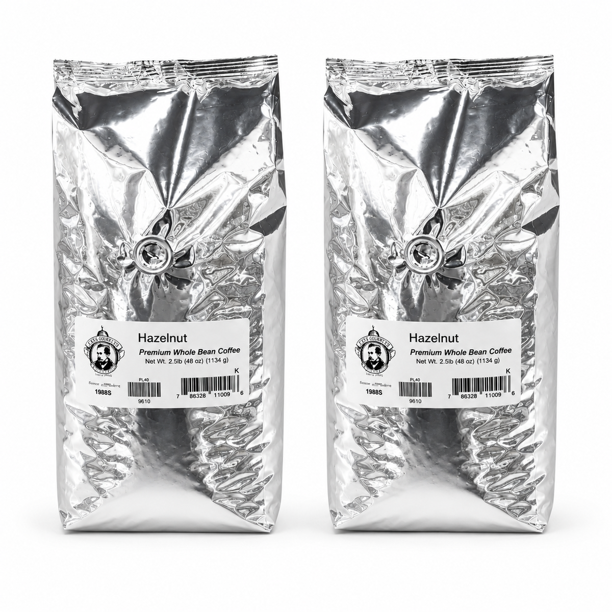 Pear's Hazelnut Whole Bean Coffee | Pack of 2 | 2.5 lb | Brenmar
