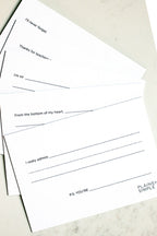 SALE | Simply Said From The Heart Postcard Set | 5 Cards | Plains + Simple