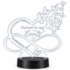 Inspirational LED Lighted Plaque | Forever in Our Hearts | Glowing Creation