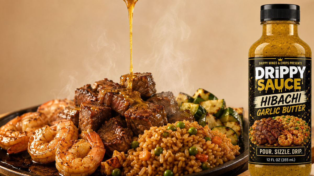 Drippy Sauce® Hibachi Garlic Butter — 1 Bottle (12 fl oz)