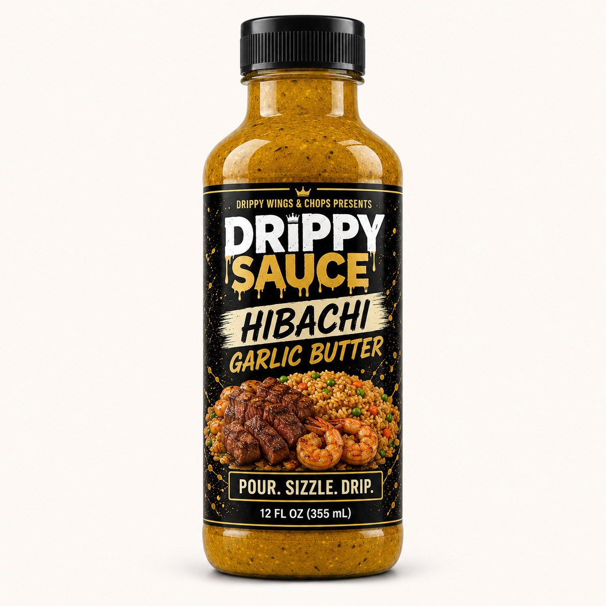 Drippy Sauce® Hibachi Garlic Butter — 1 Bottle (12 fl oz)