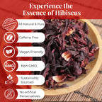 Dried Hibiscus Flowers 5 oz – Loose Leaf Hibiscus Tea | Akshit