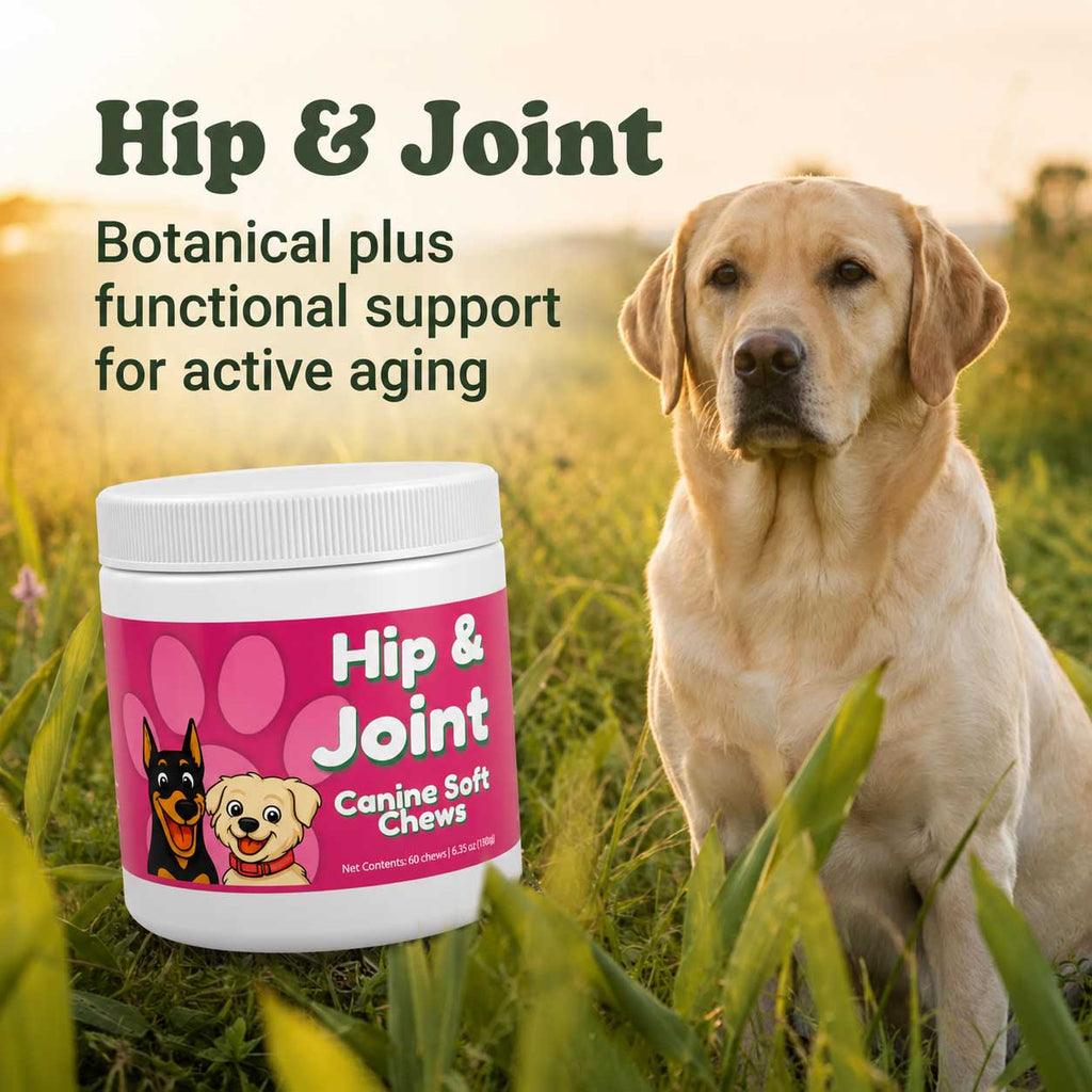 Hip & Joint Support Soft Chews for Dogs | 60 Chews - 6.35 oz | LivHerbals, Inc.